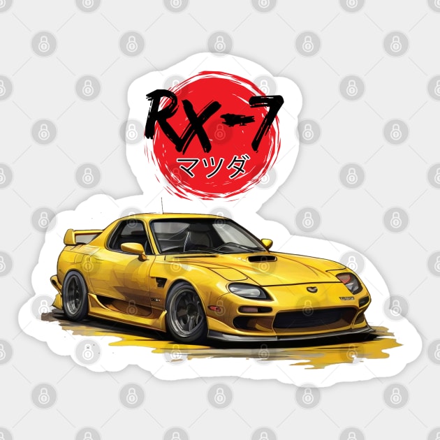 Mazda RX7 Sticker by ferdianes